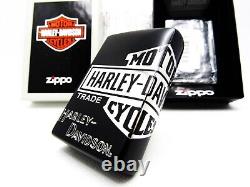 Harley Davidson HDP-30 Bar & Shield 3 Côtés Gravé Zippo 2022 MIB
