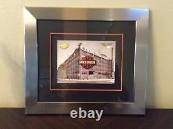 Harley Davidson History Of The Bar And Shield Framed Pin Set Limited Edition