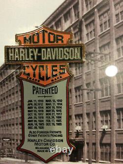 Harley Davidson History Of The Bar And Shield Framed Pin Set Limited Edition