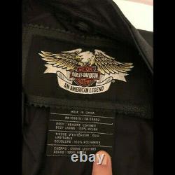 Harley Davidson Homme Cuir Black Bar Et Shield Hd Riders Jacket Taille XL