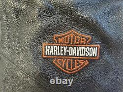 Harley Davidson Homme L Cuir Chaps Black Stock Pants Bar Shield 98090-06vm