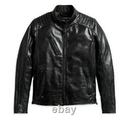 Harley Davidson Homme Temerity Bar&shield Black Leather Jacket L 98047-19vm