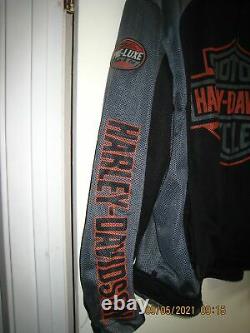 Harley Davidson Hommes Bar & Shield Logo Mesh Veste De Moto 98233-13vm Sz 3xl