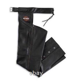 Harley-Davidson Hommes Bar & Shield Stock Chaps en Cuir 98090-06VM