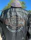 Harley Davidson Hommes Excursion Veste En Cuir Noir Xl Bar & Shield 3n1 Hoodie