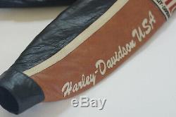Harley Davidson Hommes Prestige Cuir USA Fabriqué Veste Bar & Shield 97000-05vm XL