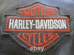 Harley-Davidson Hommes XL Bar & Shield Stock Zip Snap Pantalons en cuir 98090-06VM