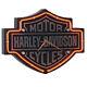 Harley Davidson Horloge Néon En Forme De Barre Et De Bouclier Gravés Moto Authentique