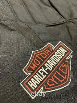 Harley Davidson Jacket Homme Large Nylon Bar & Shield Ceinturée