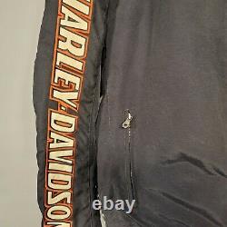 Harley Davidson Jacket Homme XL Nylon Bar & Shield Belted 52 Coffre