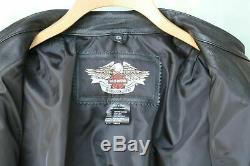 Harley Davidson Leather Bar And Shield Moto Veste XL XXL Homme