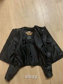 Harley Davidson Leather Jacket With Bar Shield & Logo Women’s Med. Nouveau 299 $