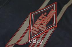 Harley Davidson Légende Distressed Homme Veste En Cuir Bar & Shield 2xl 98025-12vm