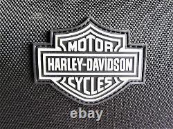 Harley Davidson Luggage Bag Bar Et Shield Overnight Black Nylon 93300005 Vgc Fs