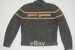 Harley Davidson Manteau Legend Pour Homme En Cuir Vieilli Bar & Shield 2xl 98025-12vm