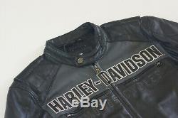 Harley Davidson Men Horizon Trademark Bar & Shield Veste En Cuir M 2xl 97192-14vm