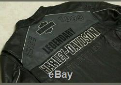 Harley Davidson Men Horizon Trademark Bar & Shield Veste En Cuir M 2xl 97192-14vm