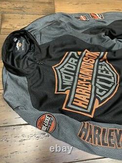 Harley Davidson Mens Bar & Shield Logo Mesh Veste 98233-13vm. Taille 2xlarge