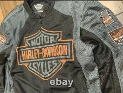Harley Davidson Mens Bar & Shield Logo Mesh Veste 98233-13vt 2xlarge Big & Tall