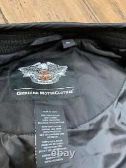 Harley Davidson Mens Casual Jacket Bar & Shield 98553-13vm Moto Ride Noir