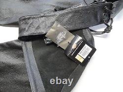 Harley Davidson NWT 3XL 30 Bar & Shield Stock Pantalon en cuir pour l'équitation équipement de conduite HD Zip