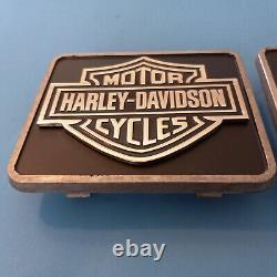 Harley Davidson Nos Shovelhead Garde-boue de sacoches Barre de protection et badges d'écusson #90951-79