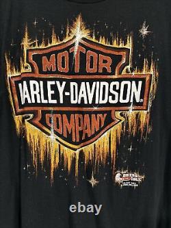 Harley Davidson Pour Les Motards Seulement Bar & Shield T-shirt Vintage Noir Black Hills X Large