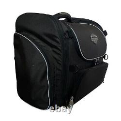 Harley-Davidson Sac de bagages de voyage zippé Bar & Shield en nylon noir d'occasion en bon état