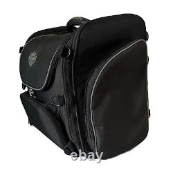 Harley-Davidson Sac de bagages de voyage zippé Bar & Shield en nylon noir d'occasion en bon état