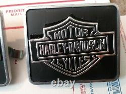 Harley Davidson Shovelhead Nos Saddlebag Guard Rail Bar & Shield Insigne 90951-79