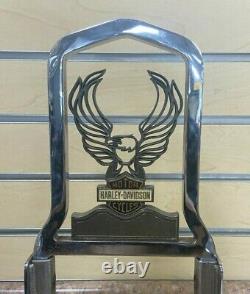 Harley Davidson Sissy Bar Avec Flaming Eagle Wings Shield Insert 99042-81