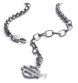 Harley-Davidson Son et Sa Collier Logo Cristal Bar & Shield Ensemble de Colliers 22 & 16 Pouces