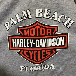 Harley Davidson T-shirt Bar Shield Moteur Double-sidé Imprimer USA