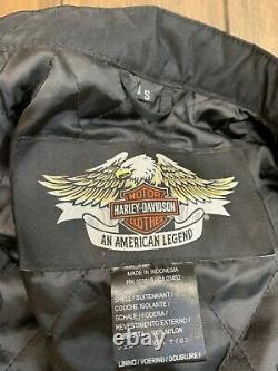 Harley Davidson Veste Hommes Nylon Bar & Shield Taille Ceinturée Petite
