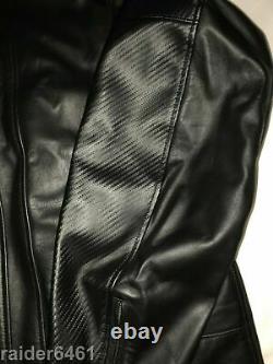 Harley Embossed Spell-out / Bar - Shield Leather Jacket Lrg 97009-04vm Euc