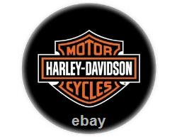 Harley-davidson Bar Classique Et Bouclier Barhocker Hdl-12204 Schwarz Chrom Lehne