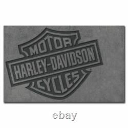 Harley-davidson Bar & Shield Large Area Rug 8' X 5' Hdl-19502 Navires Expres