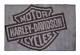 Harley-davidson Bar & Shield Large Area Rug Deep Gray Acrylic Hdl-19502