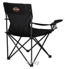 Harley-davidson Bar & Shield Logo Compact Camping Chairs Par Picnic Time Set Of 2
