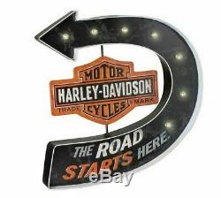 Harley-davidson Bar & Shield Marquee Hdl-15519 Led Metallschild Pub Batterie