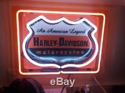 Harley-davidson Bar & Shield Neon Chaque Grotte Mans Doit Avoir, Grand Prix! Dope