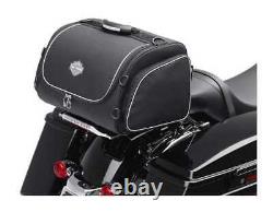 Harley-davidson Bar & Shield Overnight Luggage Bag Black Nylon & Couverture De Pluie