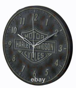 Harley-davidson Bar & Shield Résine Horloge Extérieure Hdx-99223