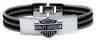 Harley-davidson Bracelet Pour Identification De Câbles En Acier Avec Logo, Logo Bar & Shield, Hsb0068