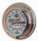 Harley-davidson Double Neon Marque De Commerce Long Bar & Shield Horloge Murale Hdl-16623
