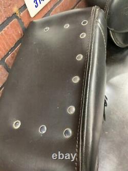 Harley-davidson Dyna Side Leather Bar & Shield Luggage Saddlebag Bag Set