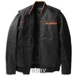 Harley-davidson Homme Sans Temps Bar & Shield Bomber Jacket 98401-22vm Grand