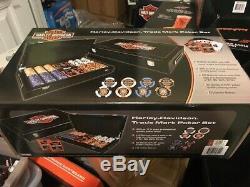 Harley-davidson Marque Bar & Shield Professional Poker Chip Set Jeu 69300