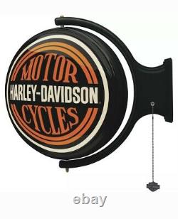 Harley-davidson Motorcycles Bar & Shield Rotating Pub Light Bar Man Cave Gift