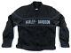 Harley-davidson Noir Gris Mesh Mototourisme Jacket Xl Biker Bar Shield